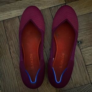 Magenta Rothy's Flats
